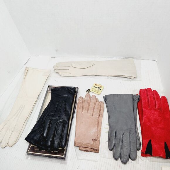 Ladies' Vintage Gloves Lot/22 Pair Sizes 6.5/7 Driving/Theatre Fownes Van Roalte - Picture 3 of 14